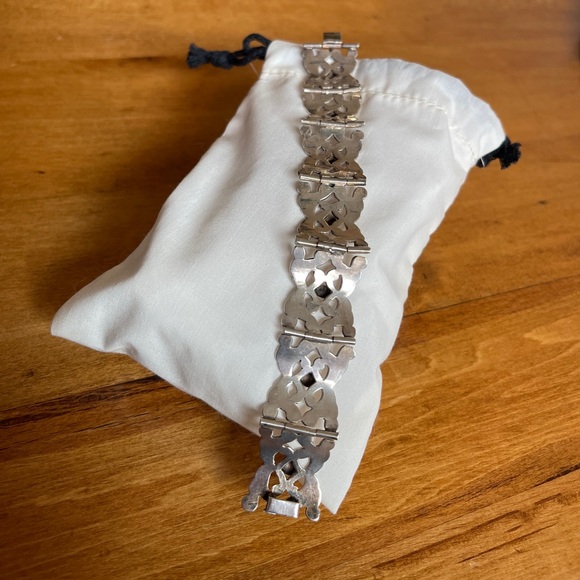 Vintage Silver open-work bracelet from Mexico (925 stamped silver) - Picture 7 of 7